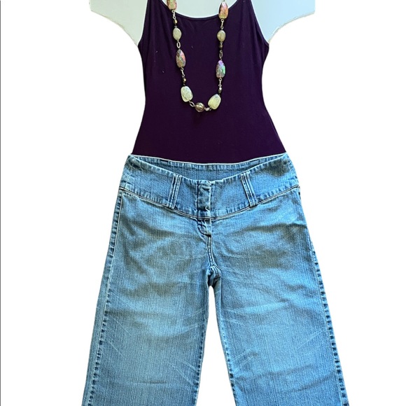 Blue Asphalt Hipster -Low Rise Capri Jeans , Womens Denim Capri Low Rise Jeans - Picture 6 of 15